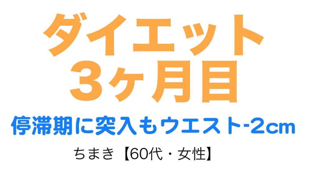 ダイエット3ヶ月目停滞期で体重は変わらずも、体脂肪率は落ちてウエスト・ヒップは細くなった!